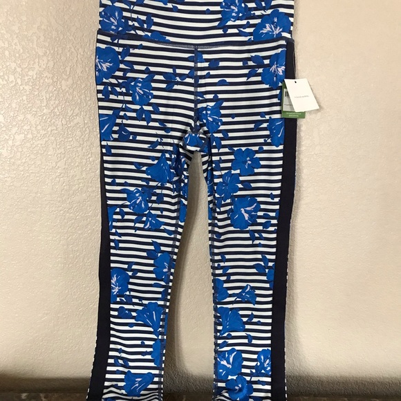 Kate Spade Hibiscus Legging Yoga Pants NWT - Picture 2 of 4